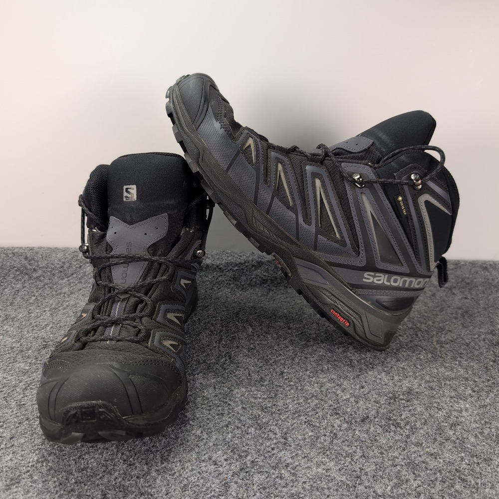 Salomon X Ultra 3 Mid GTX Hiking Boots Mens 11 Black Gore-Tex Waterproof 398674